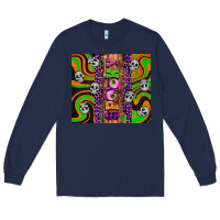 Navy Spooky Long Sleeve Tee - Artiststas
