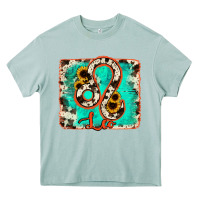 Arona leo turquoise cowhide Heavy Core Tee - RanaPortraitStore