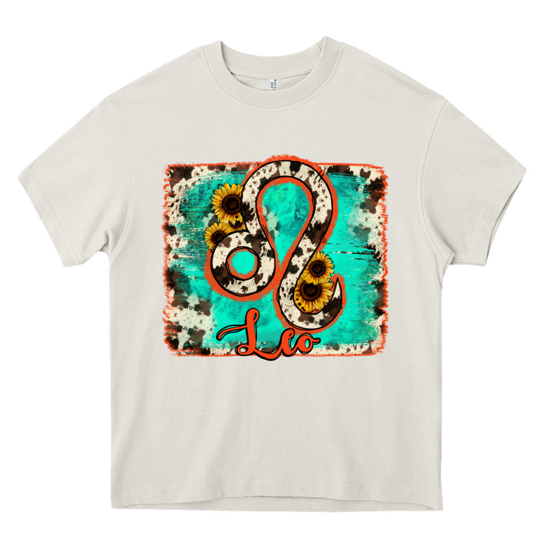 Leo Turquoise Cowhide Heavy Core Tee by RanaPortraitStore | Teevron