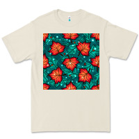 Bone fall leaves seamless pattern Premium Tee - BundleAndBundleShop