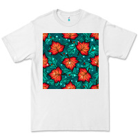White fall leaves seamless pattern Premium Tee - BundleAndBundleShop