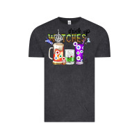 Vintage Black Drink Up Witches Vintage Tee - CowhideDigitalArt