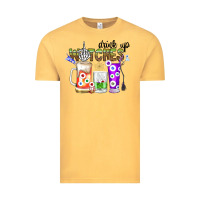 Vintage Mustard Drink Up Witches Vintage Tee - CowhideDigitalArt