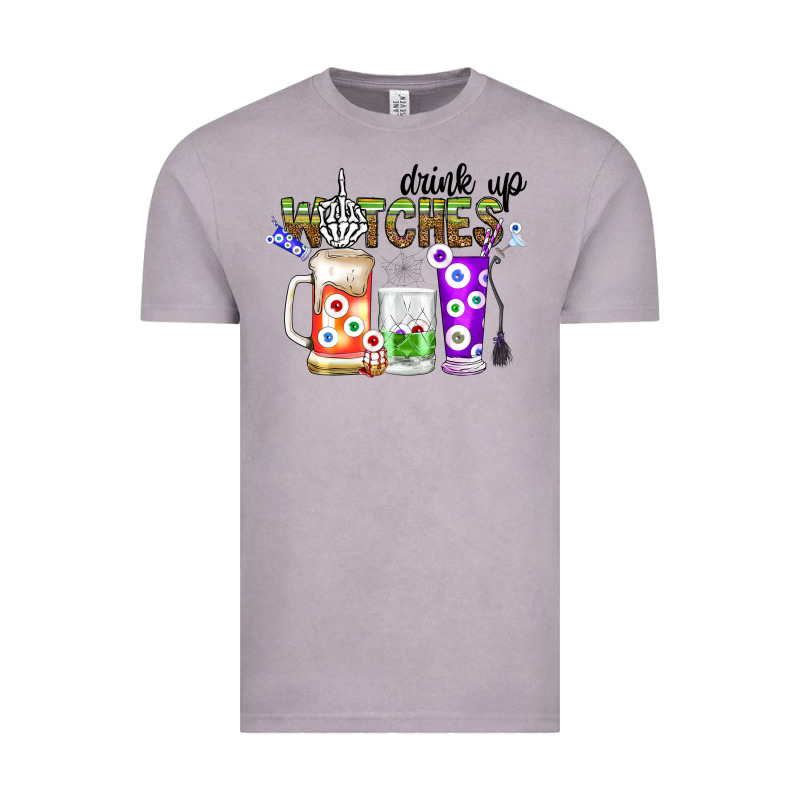Drink Up Witches Vintage Tee by CowhideDigitalArt | Teevron