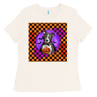 Bone Halloween American Pitbull Terrier Ladies Tee - LillyAllenDesigns