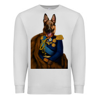 Dove Grey Pet Portraits, Custom Pet Portraits, Renaissance Pet Portraits, Custom Premium Sweatshirt - RanaPortraitStore