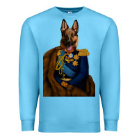 Ocean Blue Pet Portraits, Custom Pet Portraits, Renaissance Pet Portraits, Custom Premium Sweatshirt - RanaPortraitStore