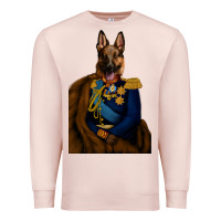 Pale Pink Pet Portraits, Custom Pet Portraits, Renaissance Pet Portraits, Custom Premium Sweatshirt - RanaPortraitStore