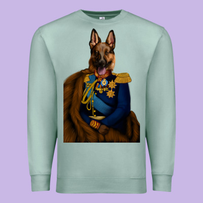 Pet Portraits, Custom Pet Portraits, Renaissance Pet Portraits, Custom Premium Sweatshirt Designed By Ranaportraitstore