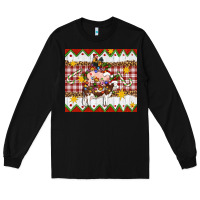 Black Stacked Christmas Farm Long Sleeve Tee - Artiststas