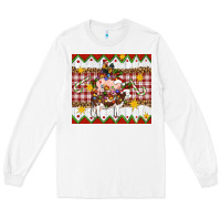 White Stacked Christmas Farm Long Sleeve Tee - Artiststas