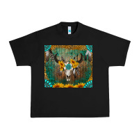 Black boho bullskull Urban Heavy Tee - RanaPortraitStore