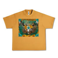 Peanut Butter boho bullskull Urban Heavy Tee - RanaPortraitStore