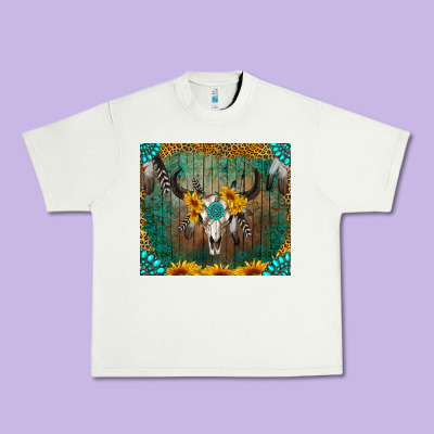Boho Bullskull Urban Heavy Tee Designed By Ranaportraitstore