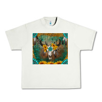 Pistachio boho bullskull Urban Heavy Tee - RanaPortraitStore