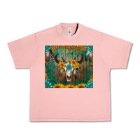 Salmon boho bullskull Urban Heavy Tee - RanaPortraitStore