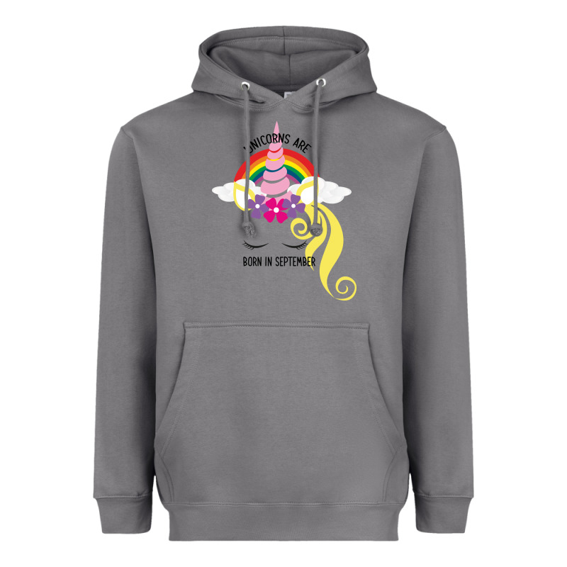 Unicorns Are Born In September Heavyweight Hoodie by Bettercallsaul | Teevron