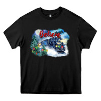 Black believe polar express Heavy Core Tee - FaDigitalArtStudio