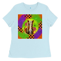 Baby Blue Halloween Belgian Horse Ladies Tee - LillyAllenDesigns