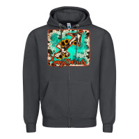 Smoke Sagittarius turquoise cowhide Zipper Hoodie - RanaPortraitStore