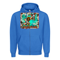 True Royal Sagittarius turquoise cowhide Zipper Hoodie - RanaPortraitStore