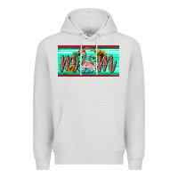 Dove Grey flamingo mom license plate Premium Hoodie - BarkalooDesign