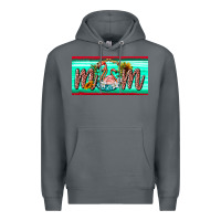 Rock flamingo mom license plate Premium Hoodie - BarkalooDesign