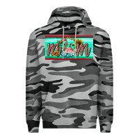 Slate Camo flamingo mom license plate Premium Hoodie - BarkalooDesign