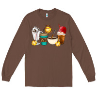 Chestnut Softball coffee cups Long Sleeve Tee - Artiststas