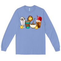 Colony Blue Softball coffee cups Long Sleeve Tee - Artiststas