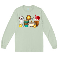 Matcha Softball coffee cups Long Sleeve Tee - Artiststas