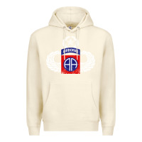 Sandshell 82nd Airborne Div Parachutist Wings and Patch - Distressed Premium Hoodie - baoMotion