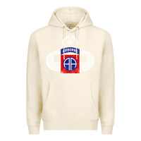 Tofu 82nd Airborne Div Parachutist Wings and Patch - Distressed Premium Hoodie - baoMotion