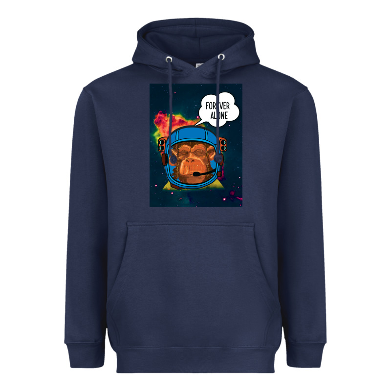 Forever Alone, Monkey, Space, Monkey At Space, Heavyweight Hoodie by Bettercallsaul | Teevron