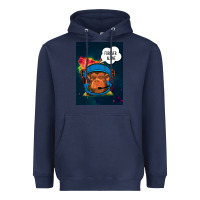 Navy Forever Alone, Monkey, Space, Monkey At Space, Heavyweight Hoodie - Bettercallsaul