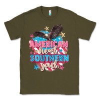 Army Green American heart southern soul 4th of july Classic Tee - FaDigitalArtStudio