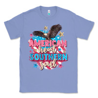 Colony Blue American heart southern soul 4th of july Classic Tee - FaDigitalArtStudio