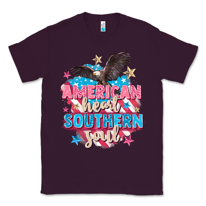 American Heart Southern Soul 4th Of July Classic Tee by FaDigitalArtStudio | Teevron