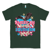 Sports Green American heart southern soul 4th of july Classic Tee - FaDigitalArtStudio