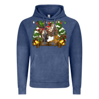 Vintage Denim christmas donkey candy house Vintage Hoodie - BarkalooDesign