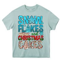 Arona Snow Flakes aAd Christmas Cakes Heavy Core Tee - BundleAndBundleShop