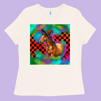 Halloween Quarter Horse Ladies Tee Designed By Lillyallendesigns