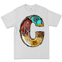 Dove Grey farm life alphabet lowercase letters c Premium Tee - BundleAndBundleShop