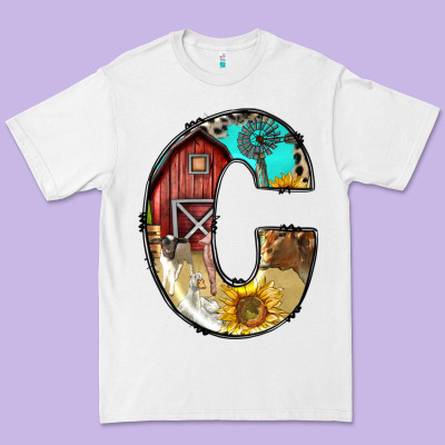 Farm Life Alphabet Lowercase Letters C Premium Tee Designed By Bundleandbundleshop