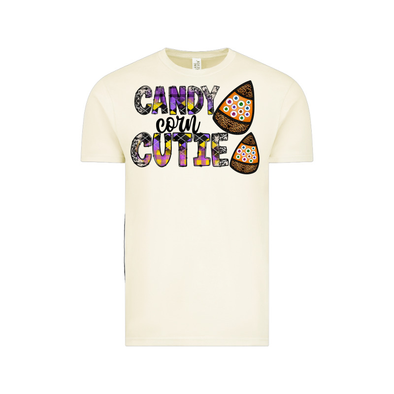 Candy Corn Cutie Vintage Tee by CowhideDigitalArt | Teevron
