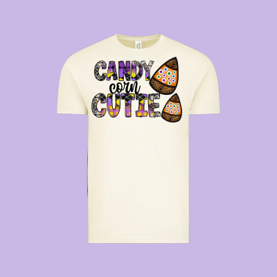 Candy Corn Cutie Vintage Tee Designed By Cowhidedigitalart