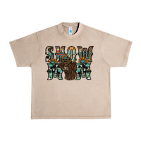 French Oak show mom highland cow Urban Heavy Tee - SublimationCraftShop