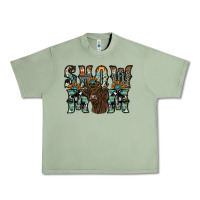 Oil Green show mom highland cow Urban Heavy Tee - SublimationCraftShop