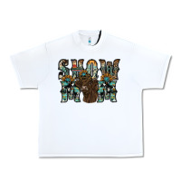 White show mom highland cow Urban Heavy Tee - SublimationCraftShop