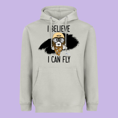 I Beleive I Can Fly, Dog, Heavyweight Hoodie Designed By Bettercallsaul
